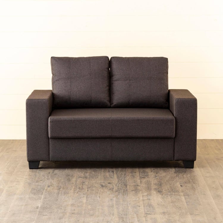 Helios Mendoza Fabric 3+2 Seater Sofa Set - Brown