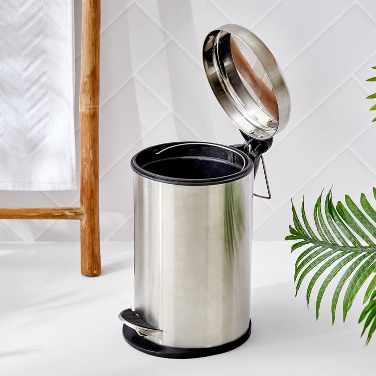 Sedona Stainless Steel Pedal Waste Bin - 5L