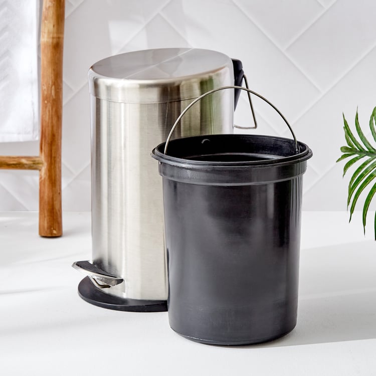 Sedona Stainless Steel Pedal Waste Bin - 5L