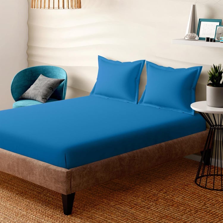 PORTICO Shades Cotton 3Pcs Super King Bedsheet Set