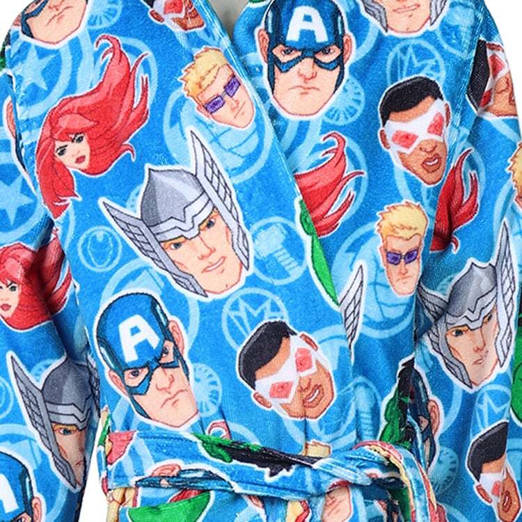 SPACES Marvel Avengers Cotton Kids Bathrobe - S