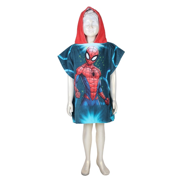 SPACES Marvel Spiderman Cotton Kids Poncho - S