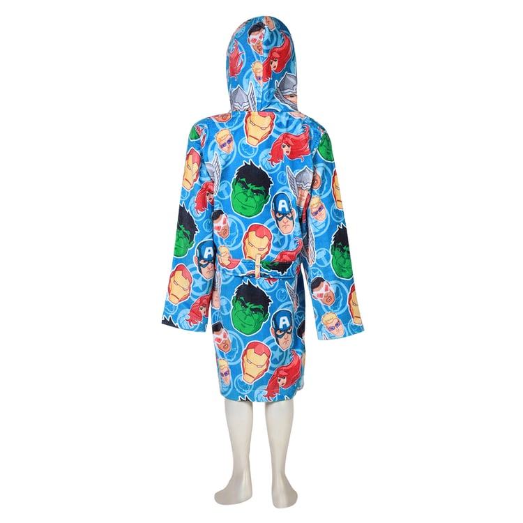 SPACES Marvel Avengers Cotton Kids Bathrobe - S