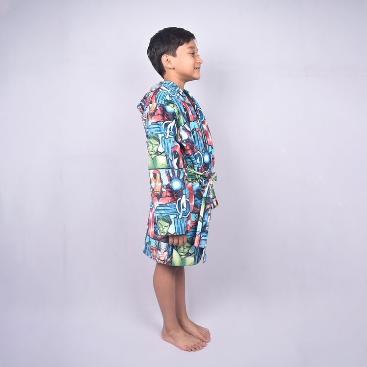 SPACES Marvel Avengers Cotton Kids Bathrobe - S