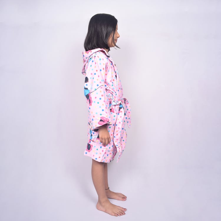 SPACES Disney Minnie Cotton Kids Bathrobe - S