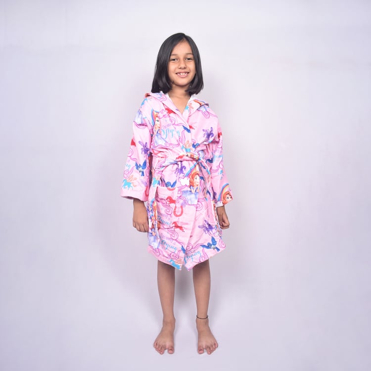 SPACES Disney Sofia Cotton Kids Bathrobe - S