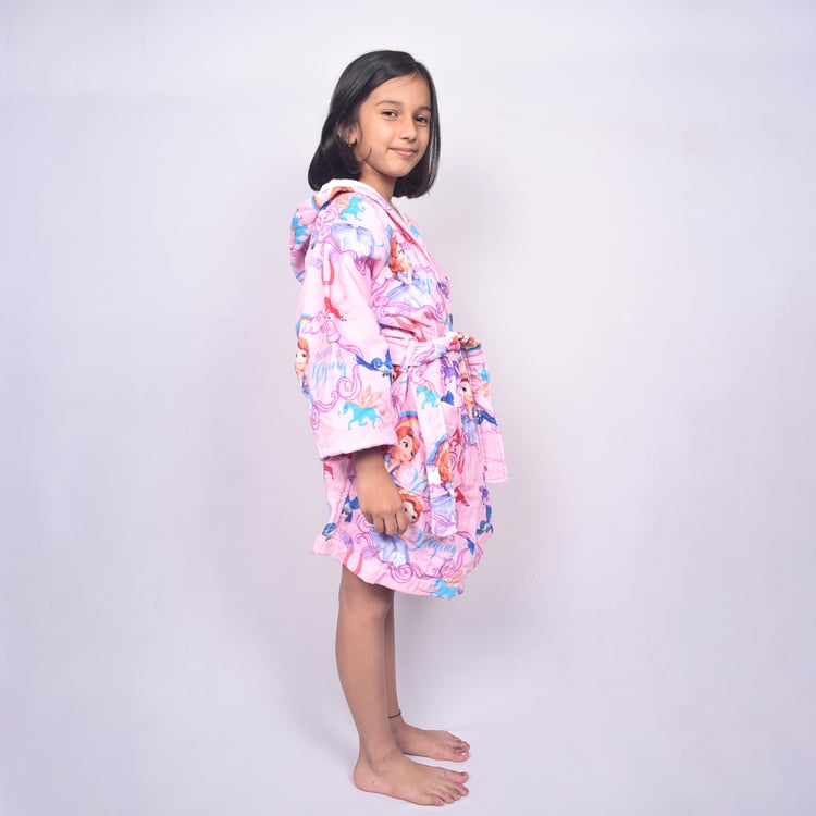 SPACES Disney Sofia Cotton Kids Bathrobe - S