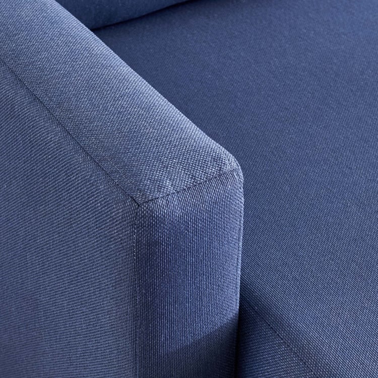 Helios Clary Fabric 3-Seater Left Corner Sofa with Chaise - Blue