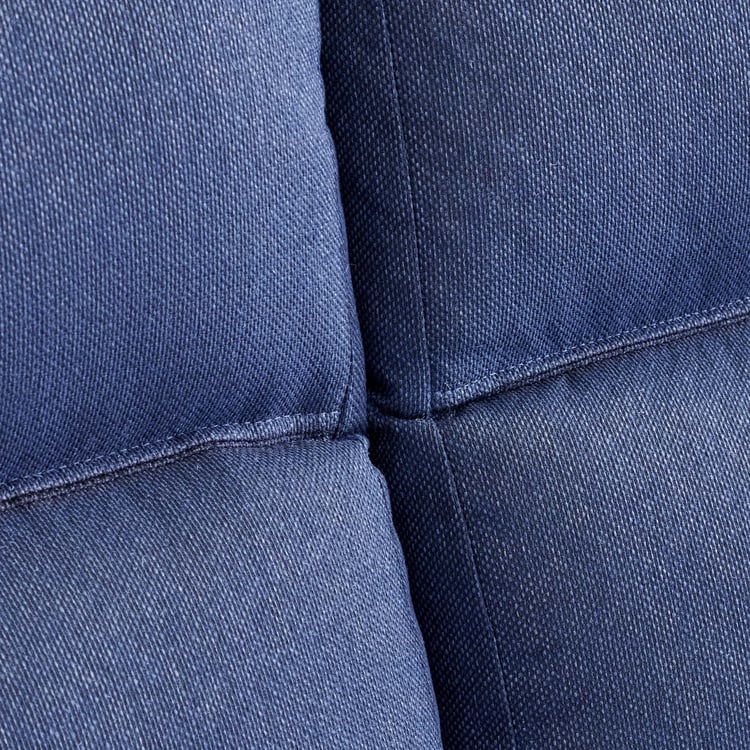 Helios Clary Fabric 3-Seater Left Corner Sofa with Chaise - Blue
