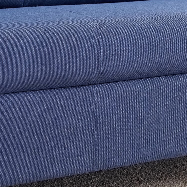 Helios Clary Fabric 3-Seater Left Corner Sofa with Chaise - Blue