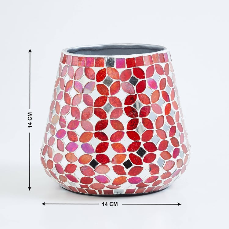 Corsica Metal Mosaic Vase