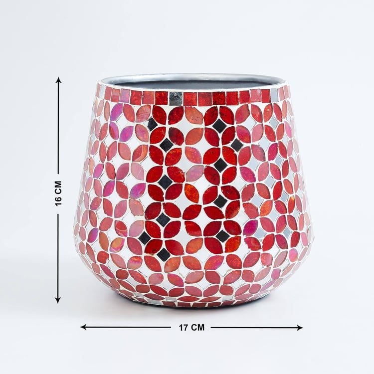 Corsica Metal Mosaic Vase