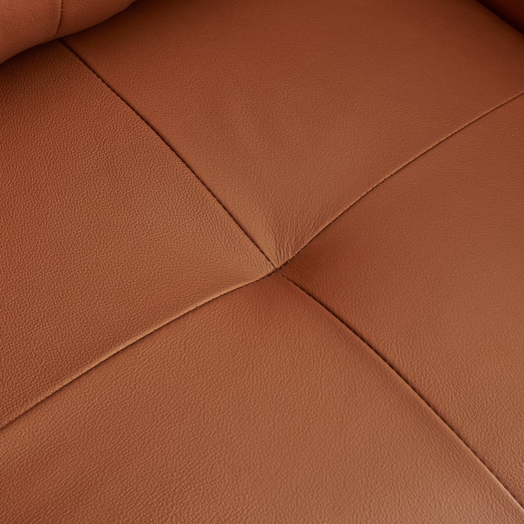 Walter Half Leather 1-Seater Sofa - Tan