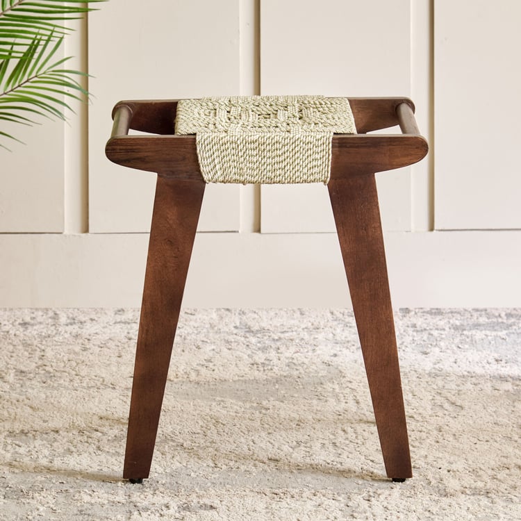 Cooper Mango Wood Stool - Brown