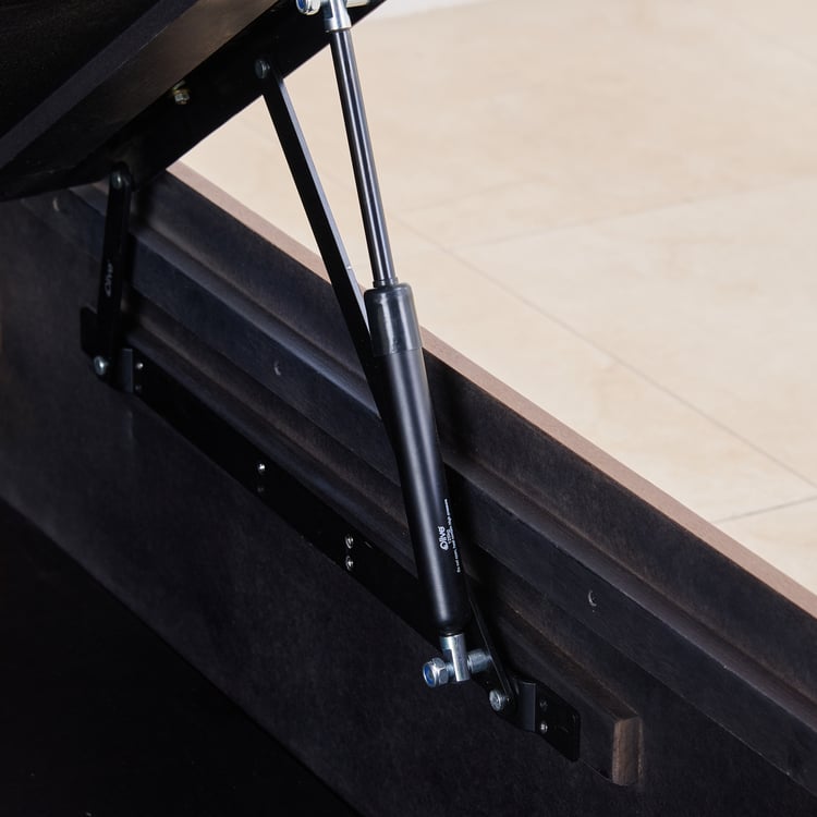 Denis Solid Wood King Bed - Brown