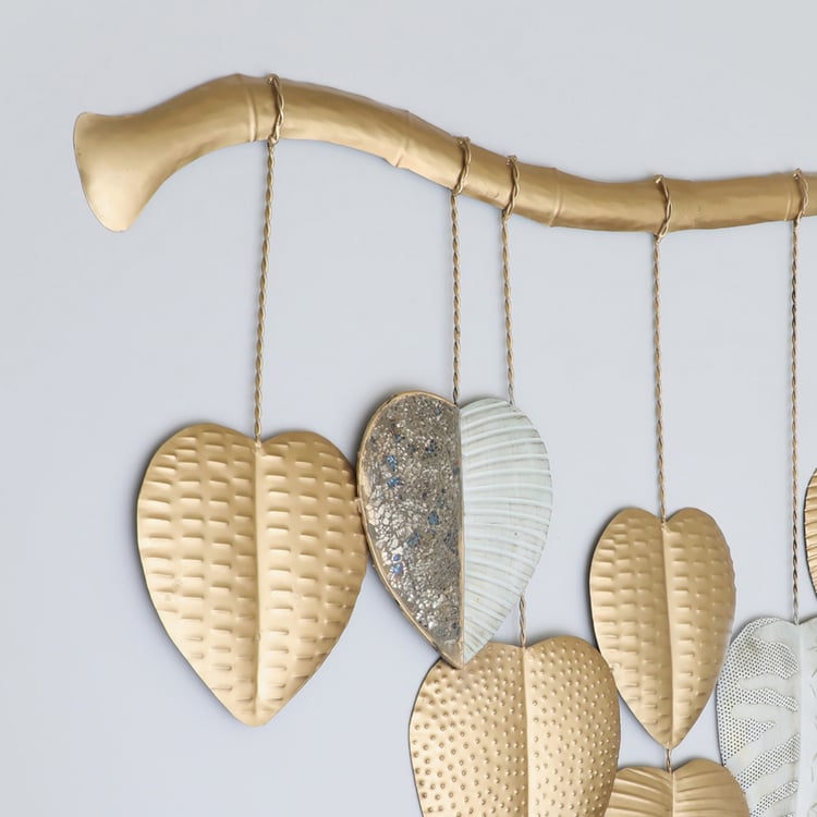 VEDAS Metal Betel Leaf Wall Art