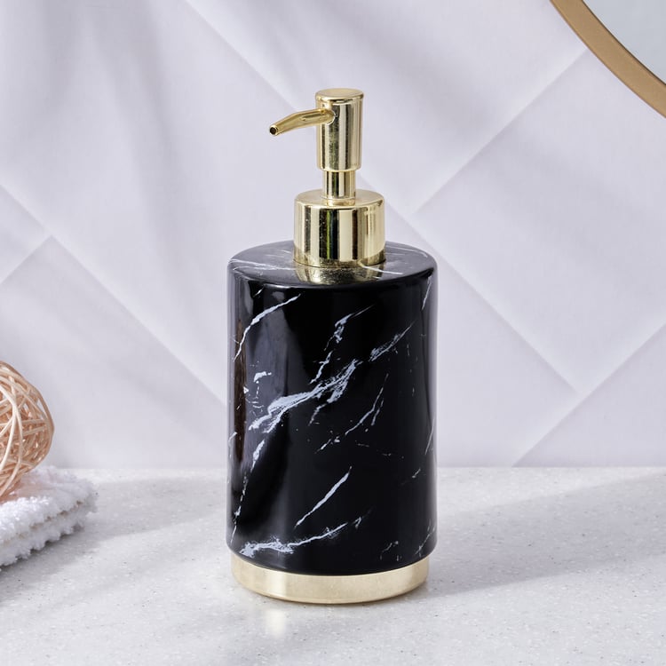 Aubree Dapple Ceramic Printed Soap Dispenser - 390ml