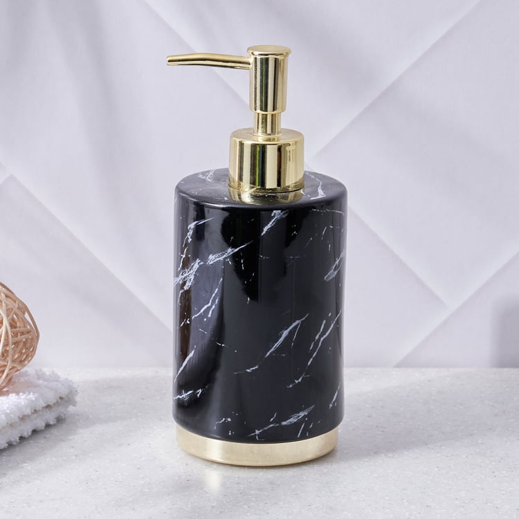 Aubree Dapple Ceramic Printed Soap Dispenser - 390ml