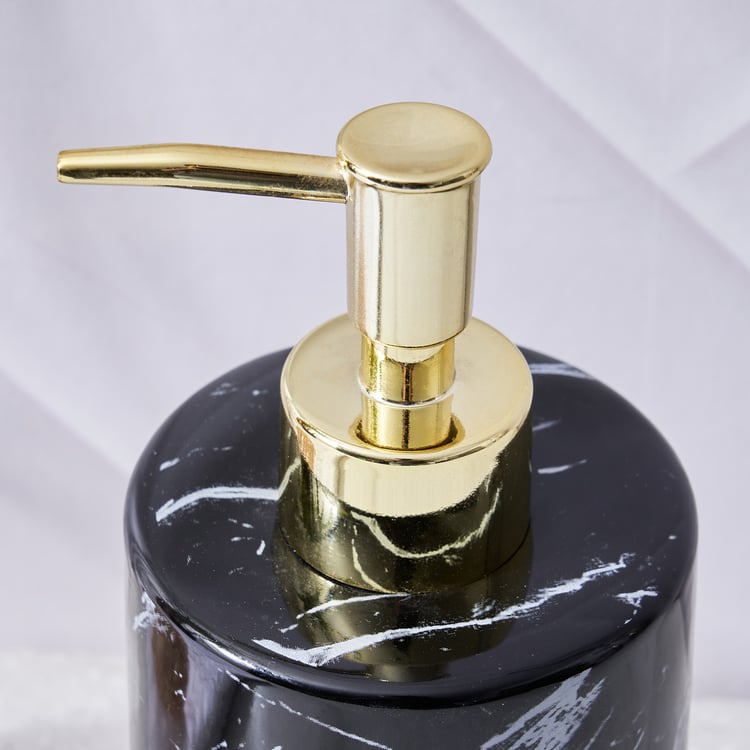 Aubree Dapple Ceramic Printed Soap Dispenser - 390ml