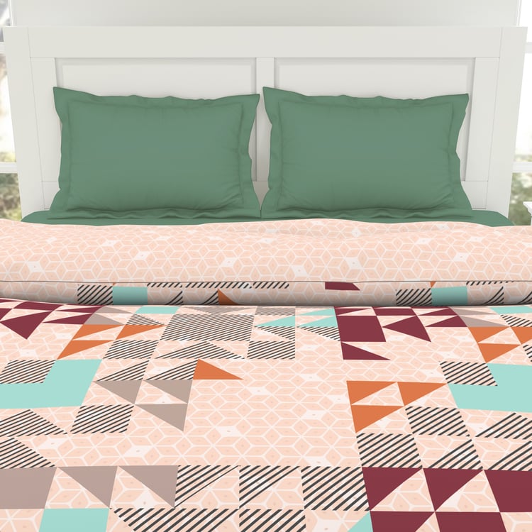 SPACES Cotton Geometric Print Reversible Double Dohar