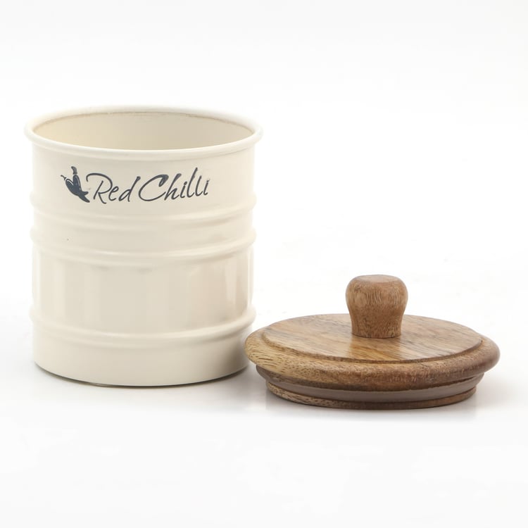 Mirage Monet Set of 2 Metal Canisters with Lid