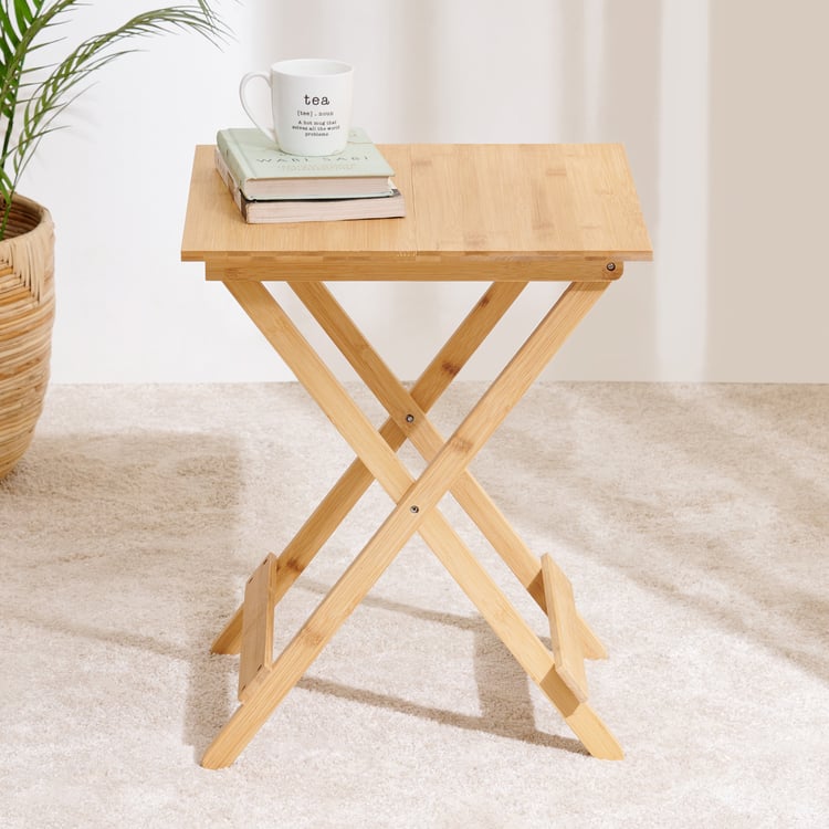 Midori Bamboo Folding Table - Brown