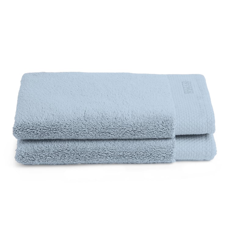 SPACES Luxury Set of 2 Egyptian Cotton Hand Towels - 60x40cm