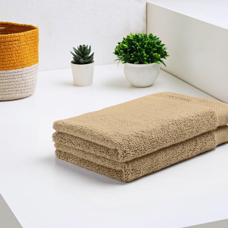 SPACES Luxury Egyptian Set of 2 Cotton Hand Towels - 60x40cm