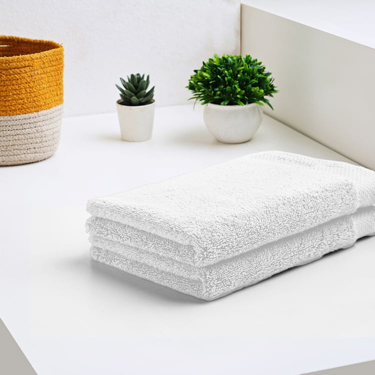 SPACES Luxury Egyptian Set of 2 Cotton Hand Towels - 60x40cm