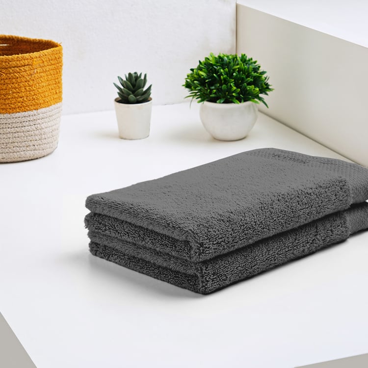 SPACES Luxury Egyptian Set of 2 Cotton Hand Towels - 60x40cm