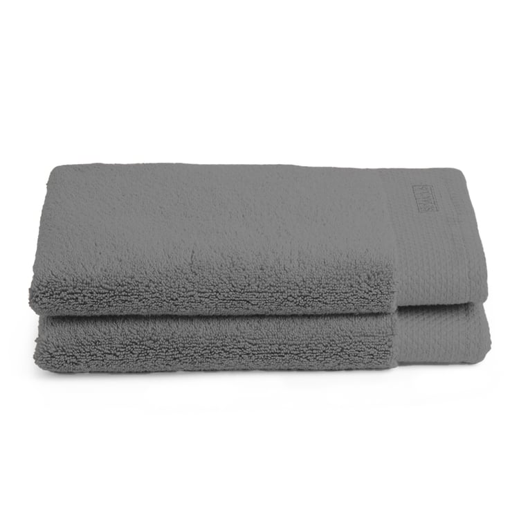 SPACES Luxury Egyptian Set of 2 Cotton Hand Towels - 60x40cm