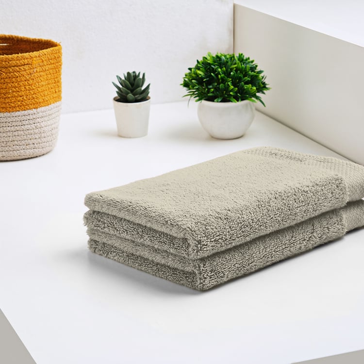 SPACES Luxury Egyptian Cotton Set of 2 Hand Towels - 60x40cm