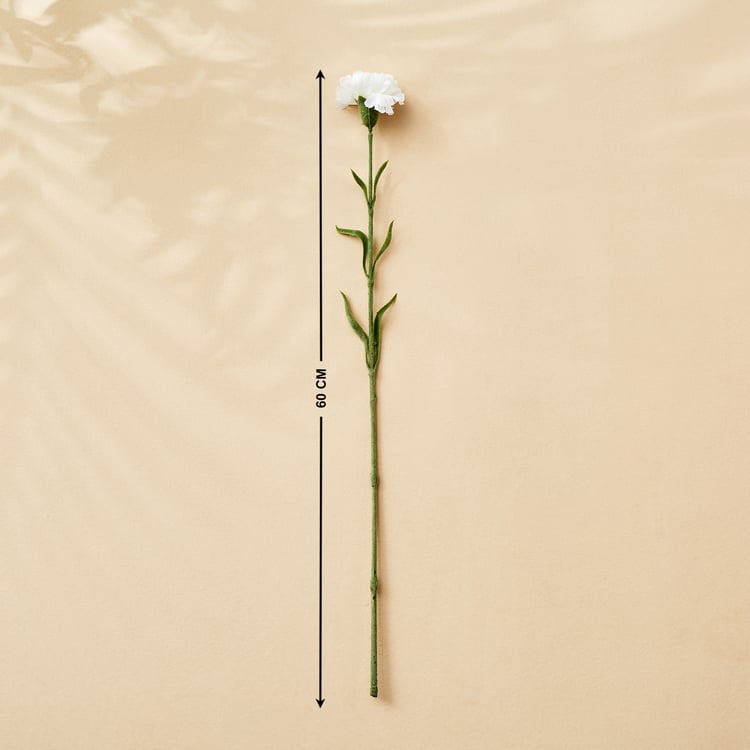 Botanical Florid Artificial Carnation Flower Stick - 60cm