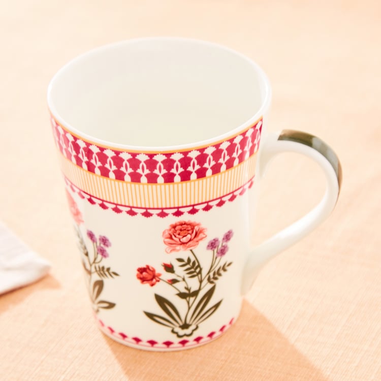 Corsica Bone China Printed Milk Mug - 340ml