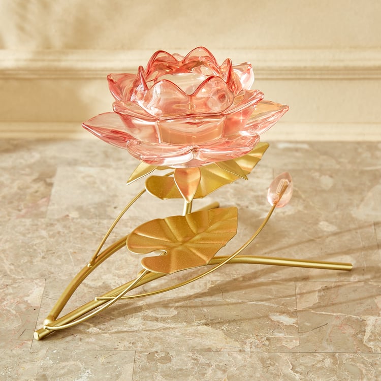 Wables Lotus Glass T-Light Holder