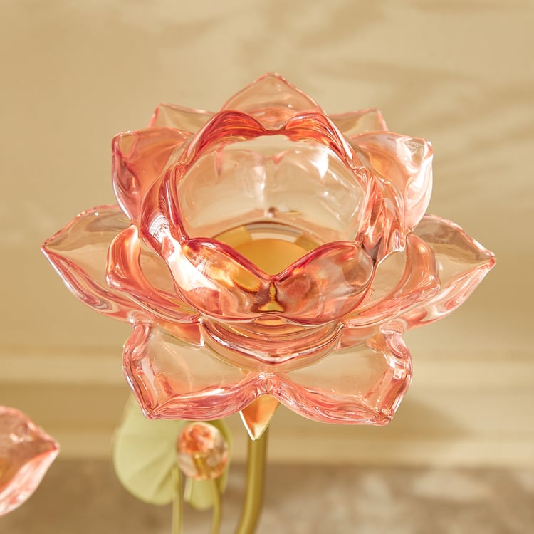 Wables Lotus Glass Multi T-Light Holder - Medium