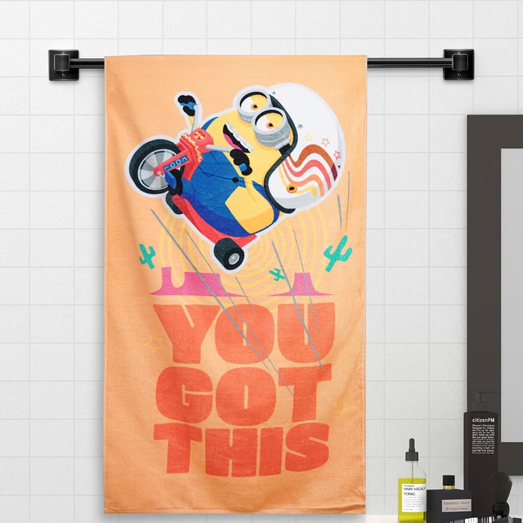 SPACES Universal Minions-2 Kids Cotton Bath Towel - 130x67cm