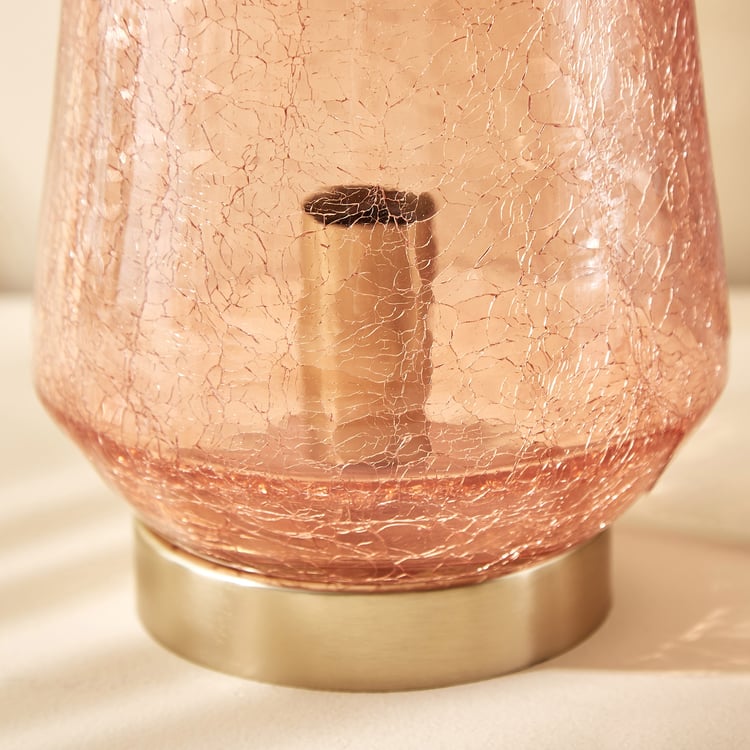 Brian Macia Glass Crackle Table Lamp