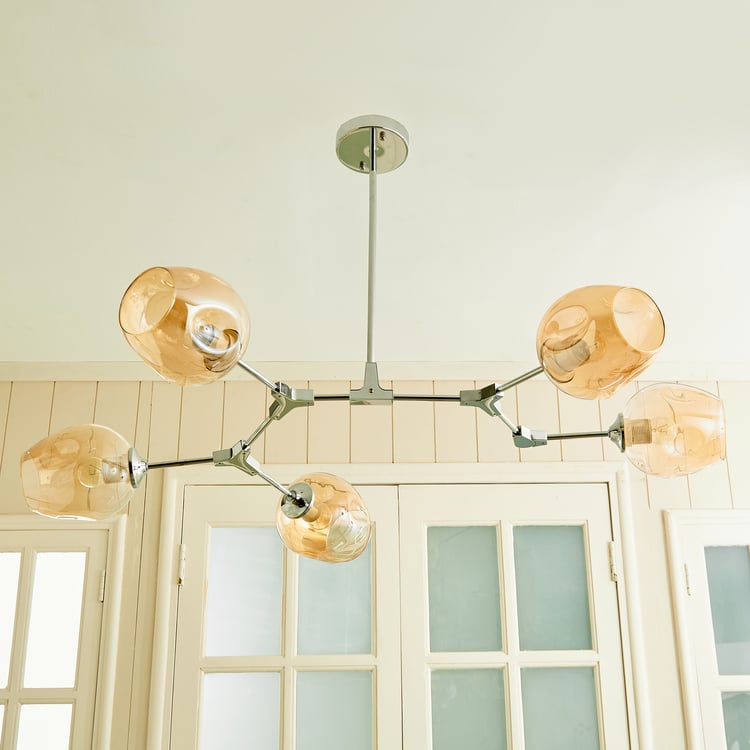 Melody Shellacs Metal Cluster Pendant Lamp