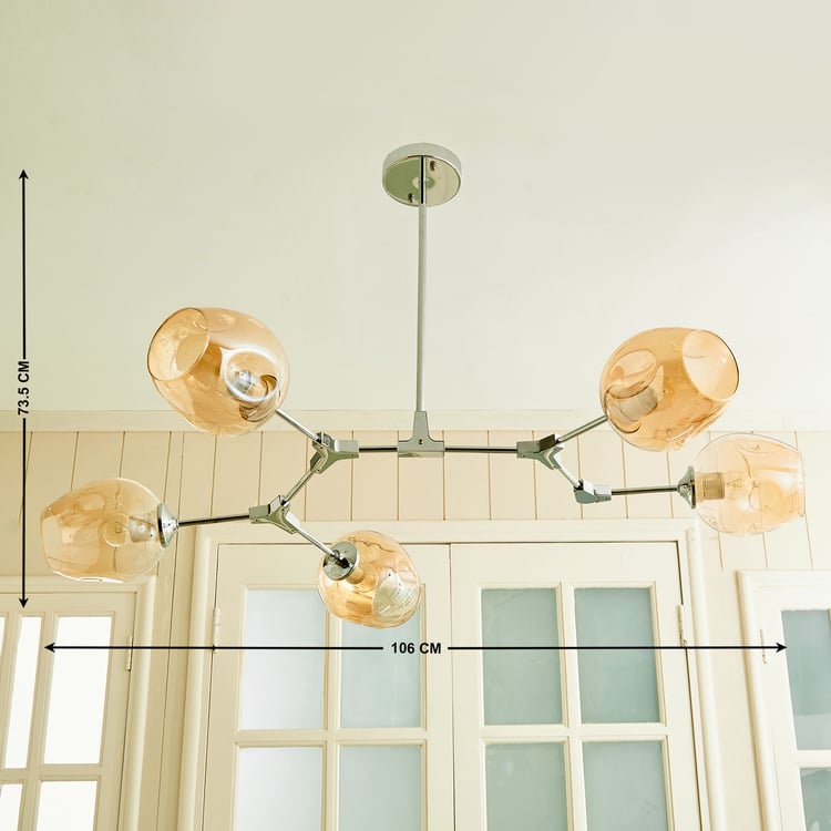 Melody Shellacs Metal Cluster Pendant Lamp