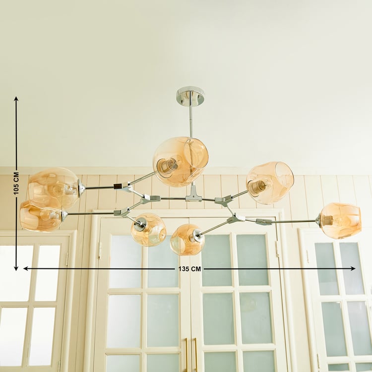 Melody Shellacs Glass Pendant Lamp