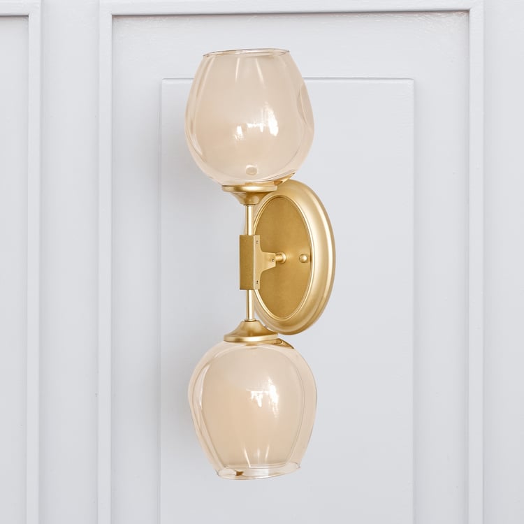 Melody Shellacs Glass Wall Lamp