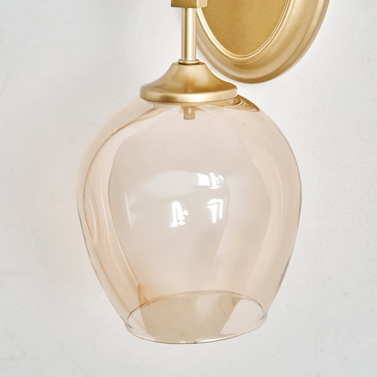 Melody Shellacs Glass Wall Lamp