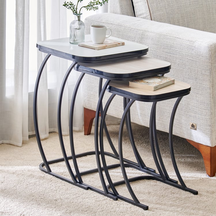 Helios Remi Nest of 3 Table - Grey