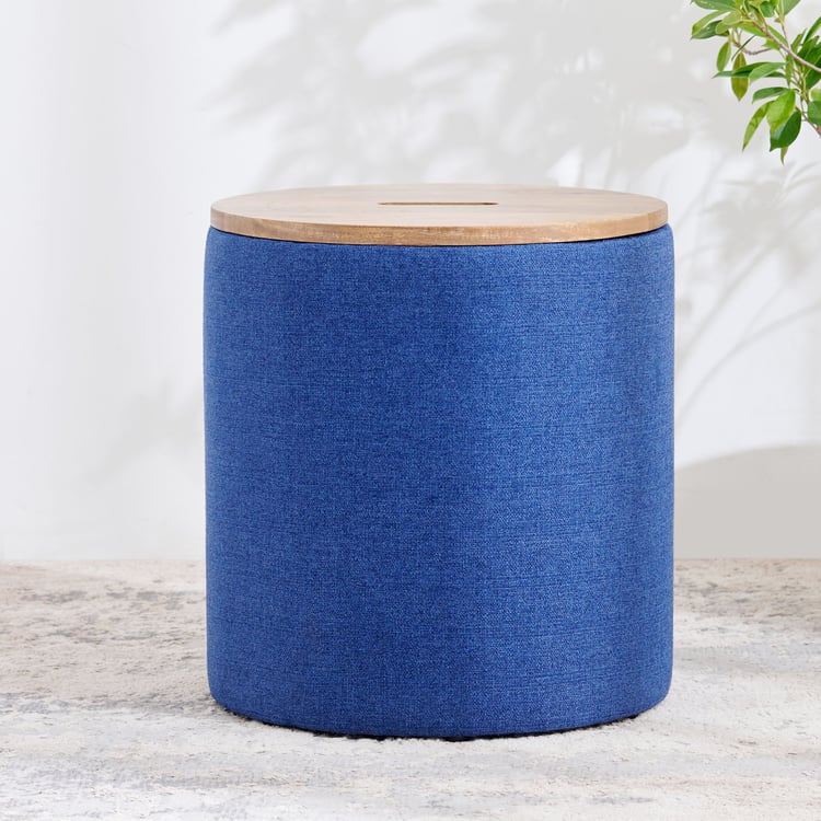 Santorini Fabric End Table - Blue