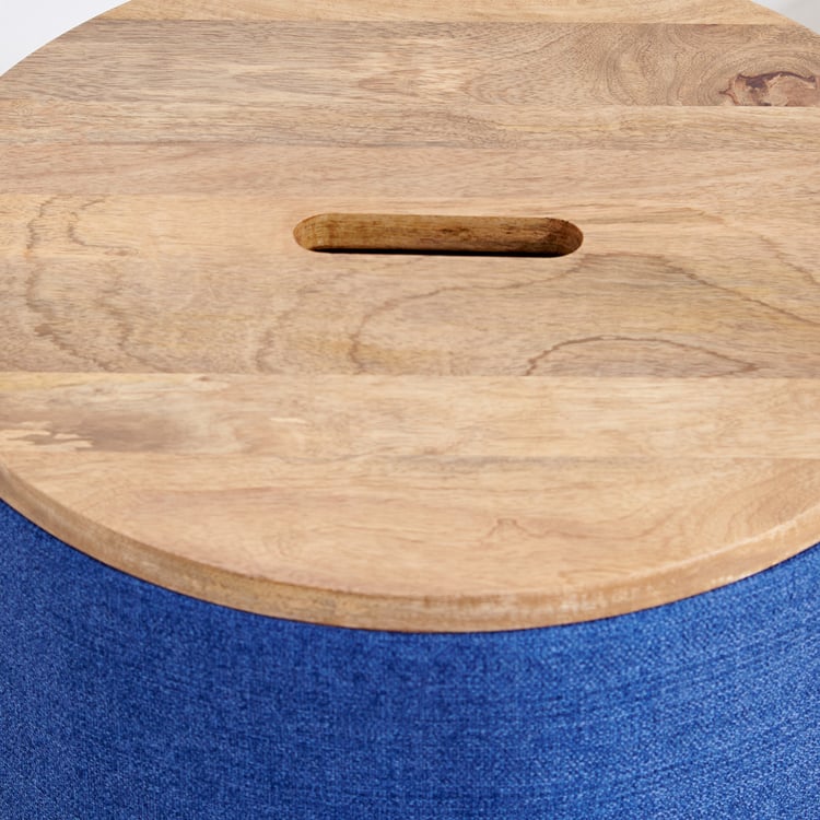 Santorini Fabric End Table - Blue