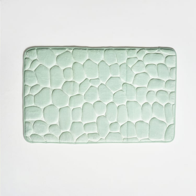 Buttercup Zenith Embossed Memory Foam Bath Mat - 80x50cm