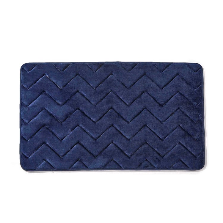 Buttercup Zenith Memory Foam Embossed Bath Mat - 80x50cm