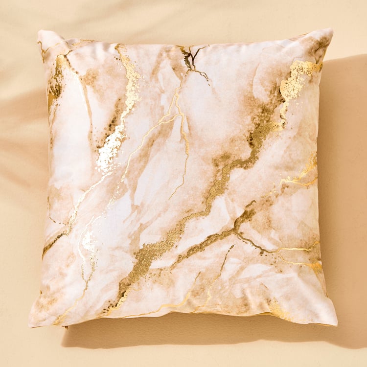 Eternity Vogue Foil Print Filled Cushion - 40x40cm