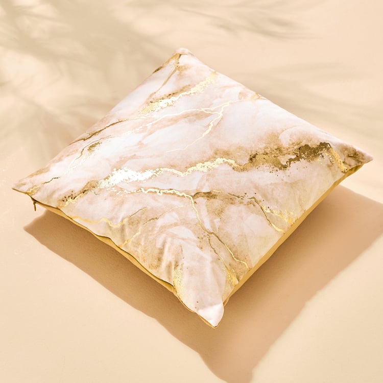 Eternity Vogue Foil Print Filled Cushion - 40x40cm